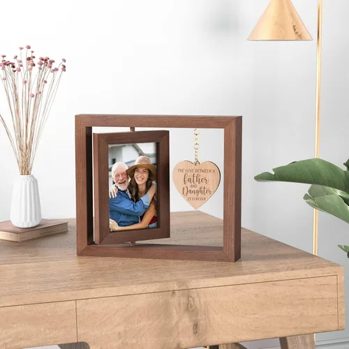 Vista 5 de Tiblue Regalos de Navidad para papá de hija, hijo, niños, mejores regalos para papá, papá, padre, marco de foto 4x6, regalo de Navidad para suegro