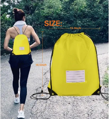 Vista 52 de CODOBON Paquete de 20 bolsas con cordón, mochila de cuerda de dibujo a granel, bolsa de bricolaje para gimnasio, deportes, bolsa para mujeres