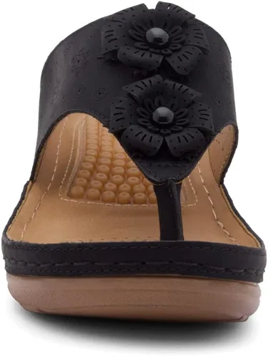 Vista 2 de Herstyle H-Nadia - Zapatos clásicos de cuña baja para mujer con punta abierta