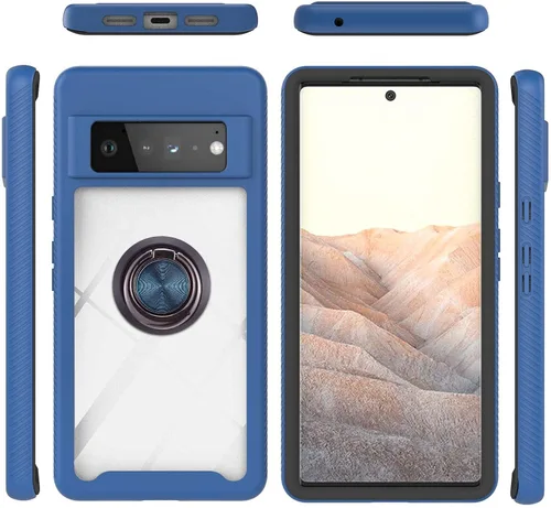 Vista 126 de Funda compatible con Xiaomi Poco X3 NFC, compatible con Xiaomi Poco X3 Pro/Poco X3 Ring Stand 3 en 1, color negro