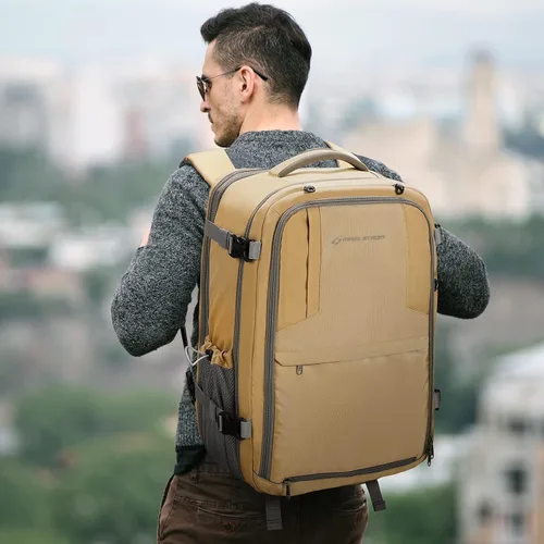 Vista 7 de Maelstrom Mochila de transporte de 40-50L, mochila de viaje grande para hombres y mujeres, mochila para laptop aprobada por la TSA de 17.3 pulgadas