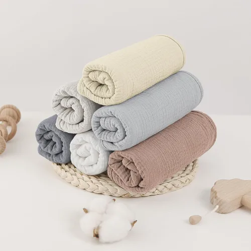 Vista 6 de Bearmoss Paños de muselina para eructos, ropa de bebé para eructar 100% algodón, grandes, extra suaves, absorbentes, unisex, para recién nacidos