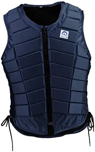 Vista 2 de Chaleco protector ecuestre acolchado de EVA, chaleco de seguridad protector de cuerpo para equitación, cómodo y ligero