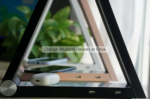 Vista 7 de Moderna lámpara LED de escritorio con control de luz regulable, carga inalámbrica y 2 puertos USB para hogar, oficina, dormitorios, luz de lectura