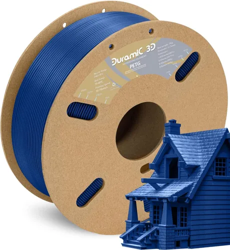 Vista 18 de DURAMIC 3D PETG Filamento 1.75mm Azul Ejército, Filamento de Impresión 3D Carrete de 1kg (2.2lbs), Filamento Azul Ejército 1.75mm Precisión