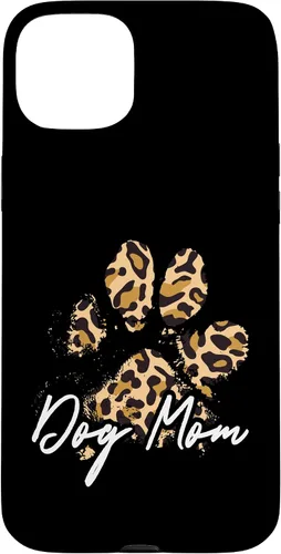 Vista 9 de Dog Mom Gift Leopard Paw Print Fur Mama Case para iPhone 17