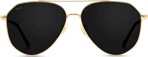 Vista 2 de WearMe Pro Gafas de sol polarizadas aviador para mujeres y hombres protección UV lente reflectante rosa azul aviadores negros