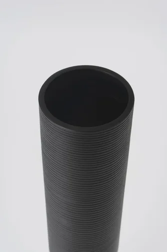 Vista 7 de Leewadee Jarrón decorativo alto para decoración de sala de estar, 34 pulgadas, negro plateado, resina