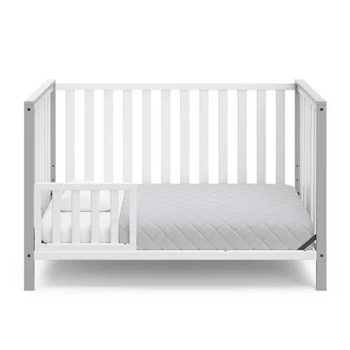 Vista 11 de Storkcraft Modern Pacific - Cuna convertible 5 en 1 (negro) – Certificado GREENGUARD Gold, se convierte de cuna de bebé a cama infantil y cama