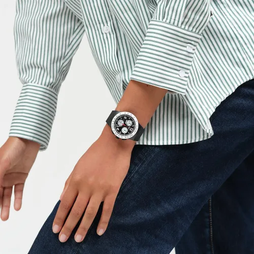 Vista 4 de Swatch Nada básico sobre el negro, Negro -, Colección Holiday