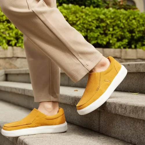 Vista 7 de OrthoComfoot Mocasines ortopédicos sin cordones para hombre mocasines casuales con soporte de arco para fascitis plantar, cómodos zapatos de vestir