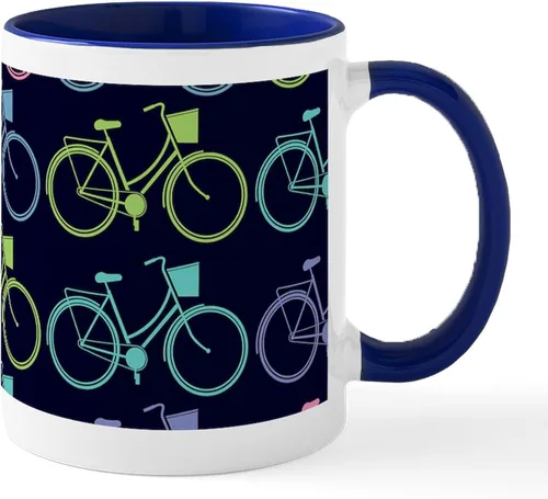 Vista 19 de CafePress Bicycle Bike Riding 11 Oz Ceramic Mug 11 oz (325 ml) Ceramic Coffee Mug