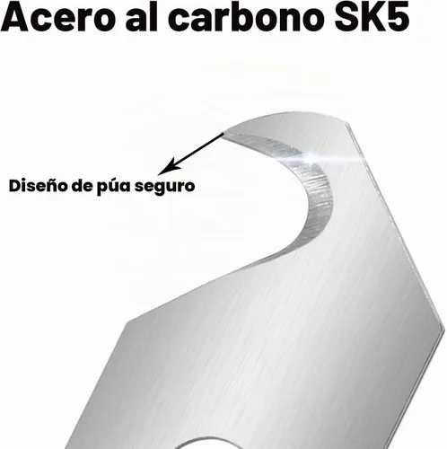 Vista 3 de Bonsicoky Cuchillas de afeitar de acero de 50PCS Utility Hook Blades Paquete de 50
