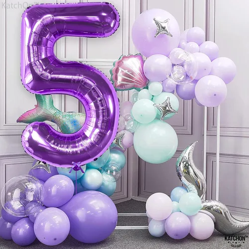 Vista 279 de KatchOn Globo negro del número 1 de 40 pulgadas, globo de feliz cumpleaños Large Mylar Number One Balloon for 1st Birthday Decorations, Foil