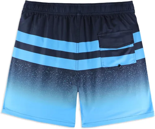Vista 3 de QRANSS Traje de baño para hombre con forro de compresión de 7 pulgadas, de secado rápido, con forro tipo bóxer