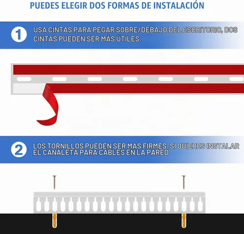 Vista 5 de Kit de canaleta de gestión de conductos de cable, 31.4 pulgadas (2 x 15.7) Gestión de rack de servidor, ocultar cables HDMI VGA de red, canal