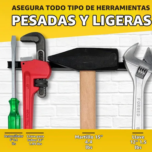 Vista 5 de HMmagnets Portaherramientas magnético resistente de 24 pulgadas (versión mejorada) – Fuerza de tracción magnética extremadamente potente