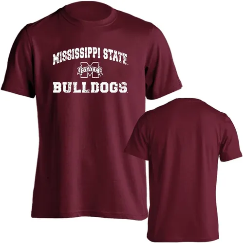 Vista 40 de Sport Your Gear NCAA Camiseta de manga corta retro con licencia oficial de aspecto desgastado para el día del juego, camiseta de espíritu deportivo