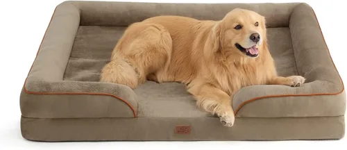 Vista 42 de Bedsure - Cama para gatos de interior, sofá cama lavable para perros muy pequeños, espuma de soporte con funda extraíble y lavable, forro Gris