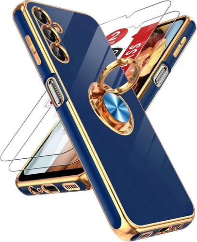 Vista 20 de LeYi Funda para iPhone XR: con Protector de Pantalla de Vidrio Templado [Paquete de 2] Soporte de Anillo Giratorio de 360°, Soporte Magnético