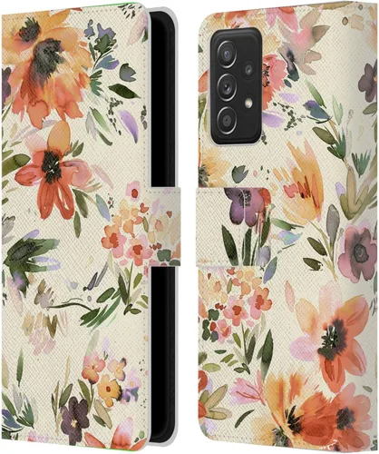 Vista 112 de Head Case Designs Officially Licensed Ninola Butterfly Nature Spring Floral Leather Wallet Case Compatible with Samsung Galaxy A07 4G
