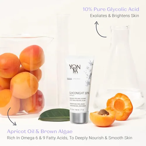 Vista 7 de Yon-Ka - Limpiador facial de gel de tamaño viaje, lavado facial suave y removedor de maquillaje con Yon-Ka Glyconight 10% Peel Masque