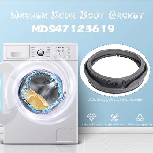 Vista 16 de Junta de arranque de puerta de lavadora MDS47123608 WM8100HVA mejorada, sello de junta de puerta de lavadora compatible con LG/Kenmore