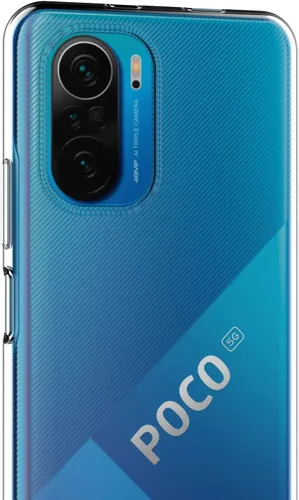 Vista 5 de MaiJin Funda para Xiaomi Poco F3 / Redmi K40, parachoques de gel de goma TPU suave, cubierta trasera transparente