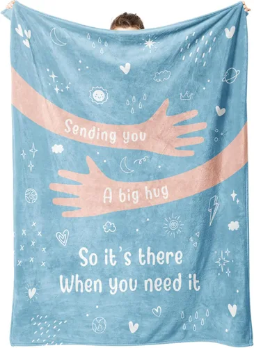Vista 10 de Afterprints Regalos para recuperarse para mujeres y hombres, manta de abrazo/sanación, regalos para pensar en ti/cuidado del cáncer/simpatía/después