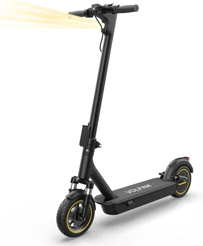 Vista 10 de Electric Scooter,350/500W Powerful Motor,15-28 Miles Long Range,Dual Braking System,19/22 Mph Speed,8.5/10" Foldable E Scooter with Solid Tires
