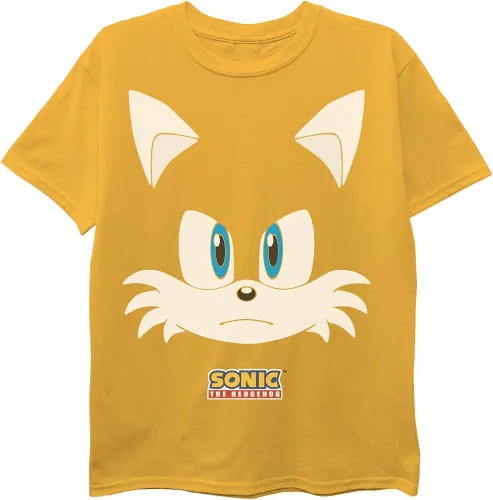 Vista 3 de SEGA Paquete de 3 camisetas de erizo para niños, sonic, colas, nudillos