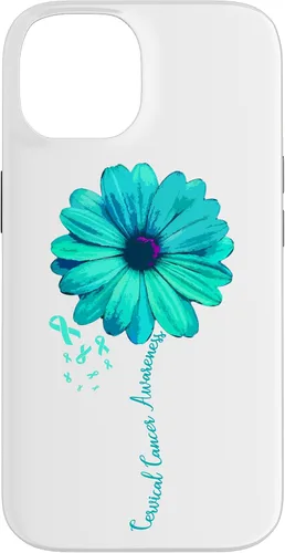 Vista 4 de Cervical Cancer Awareness Family Case Survivor Pretty Gift Case for iPhone 17