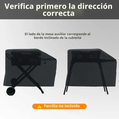 Vista 6 de Funda para Plancha Blackstone de 22 Pulgadas con Capucha y Soporte, Accesorios de Plancha Impermeables para Blackstone de 17 y 22 Pulgadas, FUNDA