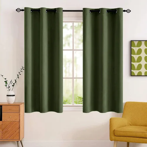 Vista 126 de MIULEE Cortinas opacas para dormitorio o sala de estar, juego de 2 paneles de cortina para ventana con aislamiento térmico y bloqueo de luz