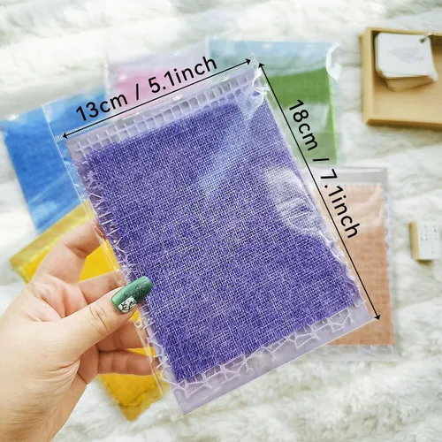 Vista 6 de PRSTINCOL 90 hojas de papel de álbum de recortes con tela de malla, paquete de 6 papeles estéticos variados para álbumes de recortes, suministros