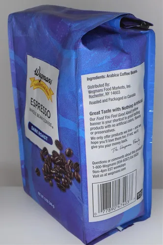 Vista 3 de Wegman's - Café en grano entero "Espresso", bolsa de 12 onzas, tostado oscuro
