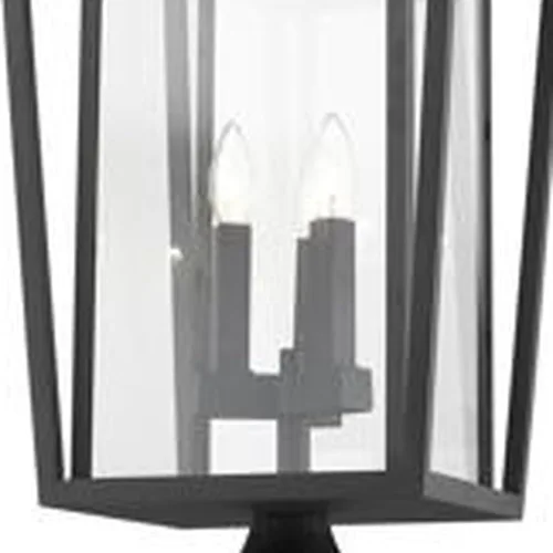 Vista 4 de Z-Lite 571PHXLR-567P-BK - Accesorio de montaje en poste para exteriores con 3 luces, color negro