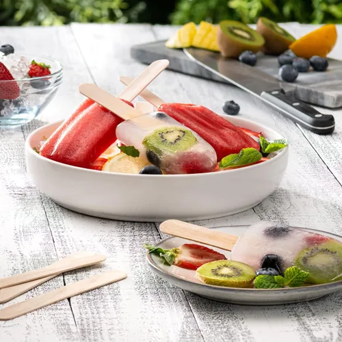 Vista 5 de GUSTO Palitos de paleta de madera para manualidades de 6 pulgadas