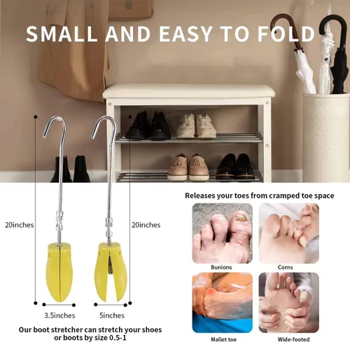 Vista 2 de XYH Botas para mujer, 4 estilos de estirador de botas, estirador de botas para botas vaqueras especializado ajustable.