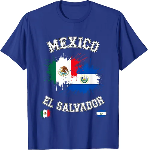 Vista 21 de Camiseta de recuerdo de la bandera vintage de El Salvador de México