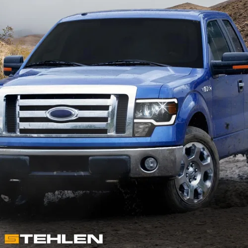 Vista 9 de Stehlen 642167826446 Compatible con Ford F150 Switchback 2009-2014 - Barra secuencial de tira de luces LED con señal ámbar, color negro