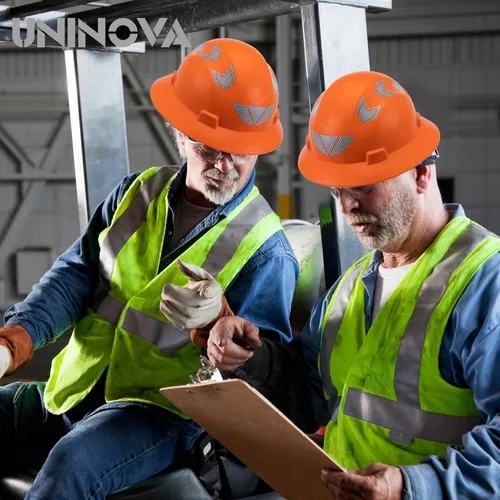 Vista 6 de Casco de ala completa para hombre, aprobado por ANSI, OSHA Cascos De Construccion Clase E, Casco de seguridad de ala completa para la construcción