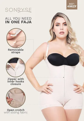 Vista 6 de Sonryse - Fajas colombianas posparto, prendas de compresión BBL de etapa 2 posoperatorias para mujer