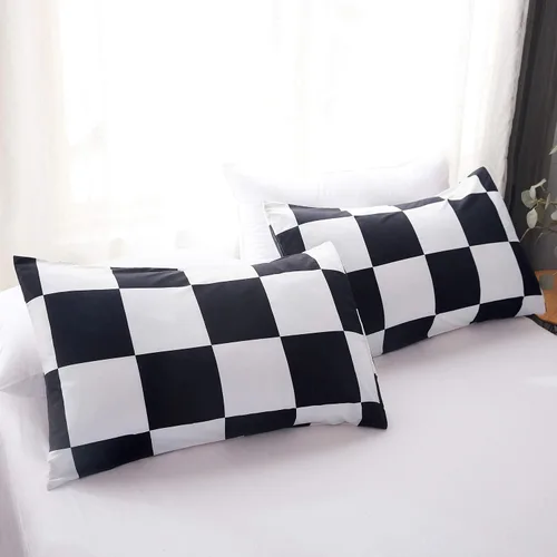 Vista 4 de LAMEJOR Juego de fundas de colcha y almohada de lujo con estilo navideño, suave, 1 funda de colcha y 2 fundas de almohada