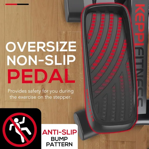 Vista 7 de Keppi Fitness Stair Stepper, Steppers for Exercise at Home, Stepper with 2 Pairs of Resistance Bands for Efficient Cardio - Fitstep Series