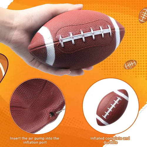Vista 4 de Libima 24 mini pelotas inflables de fútbol de 7 pulgadas, pequeñas pelotas de fútbol de goma para juegos al aire libre e interior, regalos de fiesta