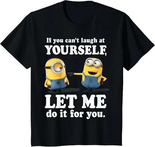 Vista 45 de Camiseta gráfica de Minions de Mi villano favorito: Ríete de ti mismo Negro