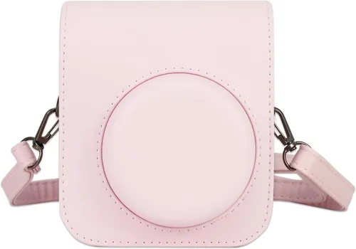 Vista 11 de Funda protectora compatible con cámara Fujifilm Instax Mini 12 de película instantánea con bolsillo para accesorios y correa ajustable (azul)