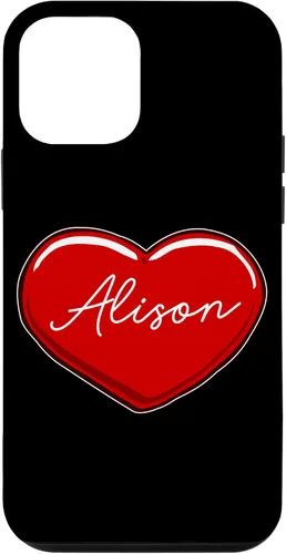 Vista 16 de iPhone 16 Hand Drawn Heart Alison - First Name Hearts I Love Alison Case