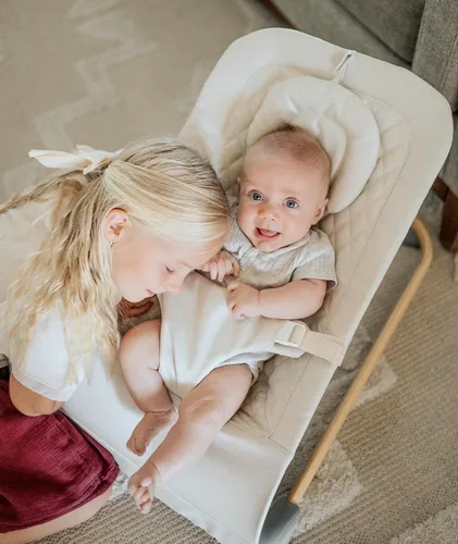 Vista 3 de Fodoss Moisés para bebés, asiento de gorila portátil para bebés, diseño ergonómico, moisés para bebés, color beige